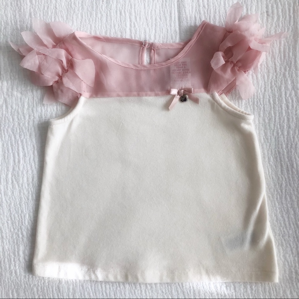 Max studio organza detail top